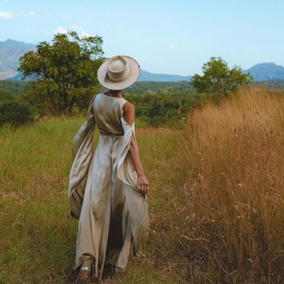 Goddess sacred dress in sage green by AYA Sacred Wear - Picture 4 of 4